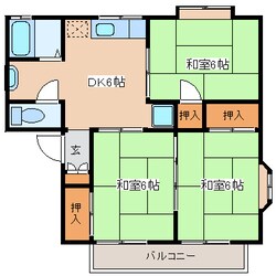 セジュール舘Ⅲの物件間取画像